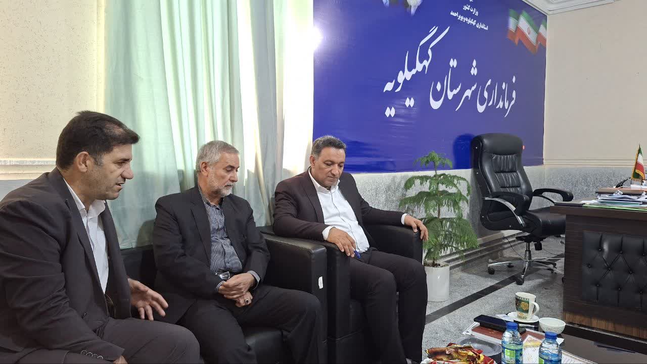 دیدار هم افزایی و تعاملی مدیر ستاد دیه با فرماندار شهرستان کهگیلویه